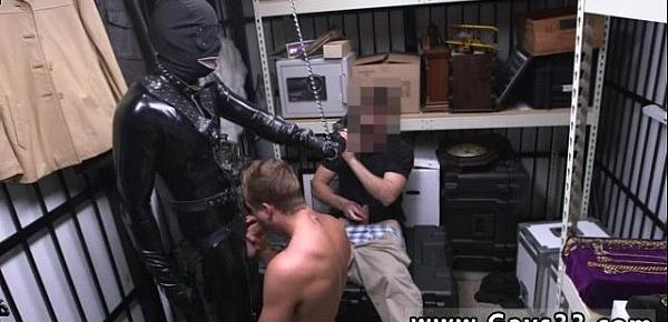  Straight teen caught having gay sex Dungeon sir with a gimp